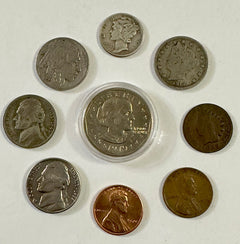 Starter Collection With Silver mercury dime Indian head, V nickel buffalo & more