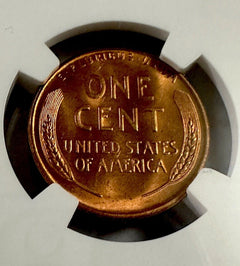 1955-S LINCOLN WHEAT CENT NGC MS66 RD Lot# 1955-S #01
