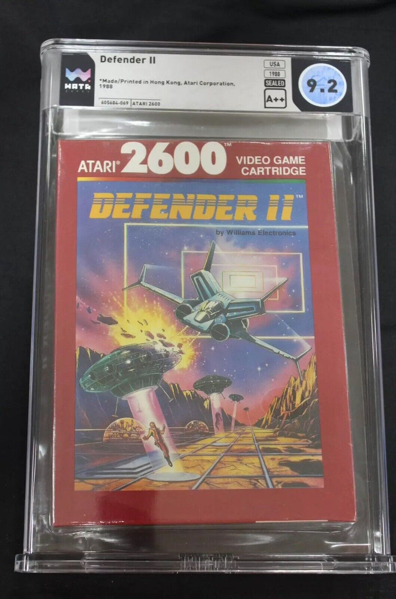 Atari 2600 New Sealed Defender II Video Game (1988) WATA 9.2 A++Seal (Low Price)