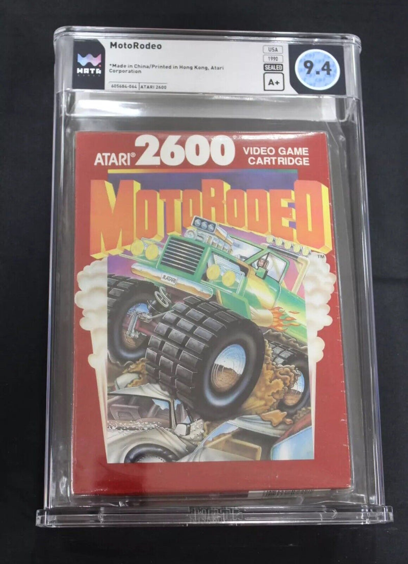 Atari 2600 New Sealed Moto Rodeo Video Game (1990) WATA 9.4 A+ Seal