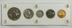 1960 US Proof Set W/5 Gem BU Coins In White Capital Holder (must Have)#PS1960GBU