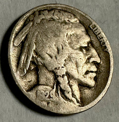 1929-D 5C Circulated Buffalo Nickel Better Date Lot #1929-D