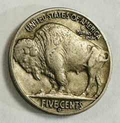 1938-D Buffalo Nickel Denver Mint-XF+ Bold Date & Mint Mark W/ Full Horn #558-70