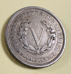 1883 Liberty Head V Nickel- No Cents, XF Details W/ Full Liberty As Shown #LVN#1