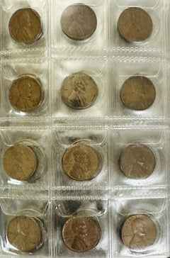 Coin Collection Book W/ 120 Coins Including 12 Silver ( Please Read Description)