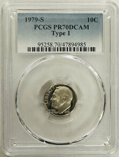 Lot Of 4 Year Run(1978-1981) Perfect PCGS Graded PR70DCAM ROOSEVELT DIMES #OA142