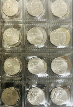Coin Collection Book W/ 120 Coins Including 12 Silver ( Please Read Description)