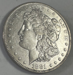 1881-P Morgan 90% Silver Dollar BU Lot # 1881-P