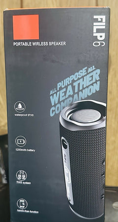 Flip 6 Portable Bluetooth Portable Speaker System - Black