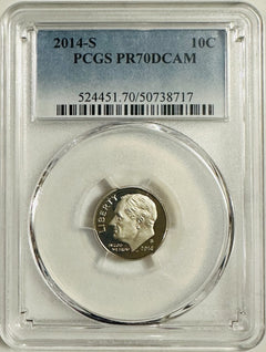 Lot Of 2 Perfect PCGS PR70DCAM COINS~90's & 2000's (top Grade None Better) OA137