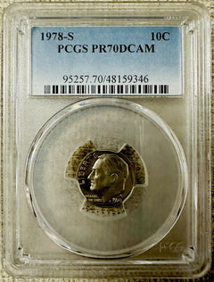 Wow! Lot Of 2 1978-S Perfect PCGS PR70DCAM (top Grade) COINS # 1978-S PR70 (2)