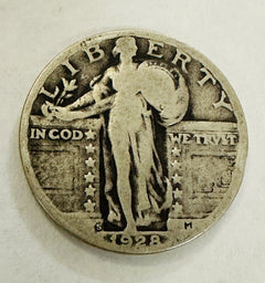 1928 S Standing Liberty Quarter US Coin Beautiful Circulated # SLQ 1928-S #03