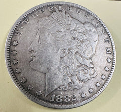 1882 $1 Morgan 90% Silver Dollar Circulated As Pictured # MSD 1882 CAP