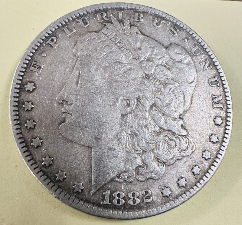 1882 $1 Morgan 90% Silver Dollar Circulated As Pictured # MSD 1882 CAP