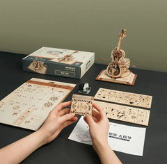 Magic Cello 3D Wooden Puzzle Music Box