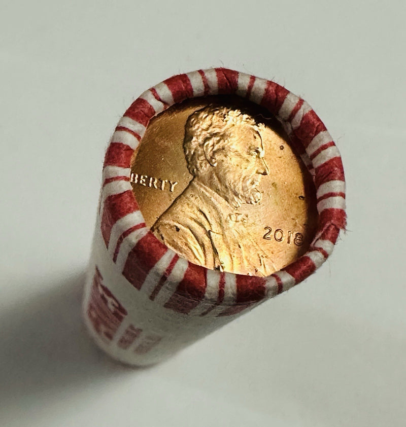 2018-P Lincoln Shield Cent - RED GEM BU - OBW Roll of 50 #01