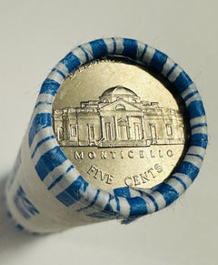2019 P JEFFERSON NICKEL 40 COIN ORIGINAL BANK ROLL CH BU #04