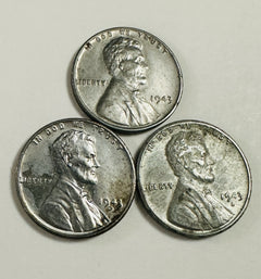 1943 PDS Steel Penny WWII Wartime Cent in VF Condition(piece Of US History) #WWP