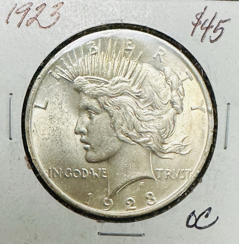 1923-P Peace Dollar Gem BU Frosty White Better Than Pictures # PSD 1923-P FHBTP