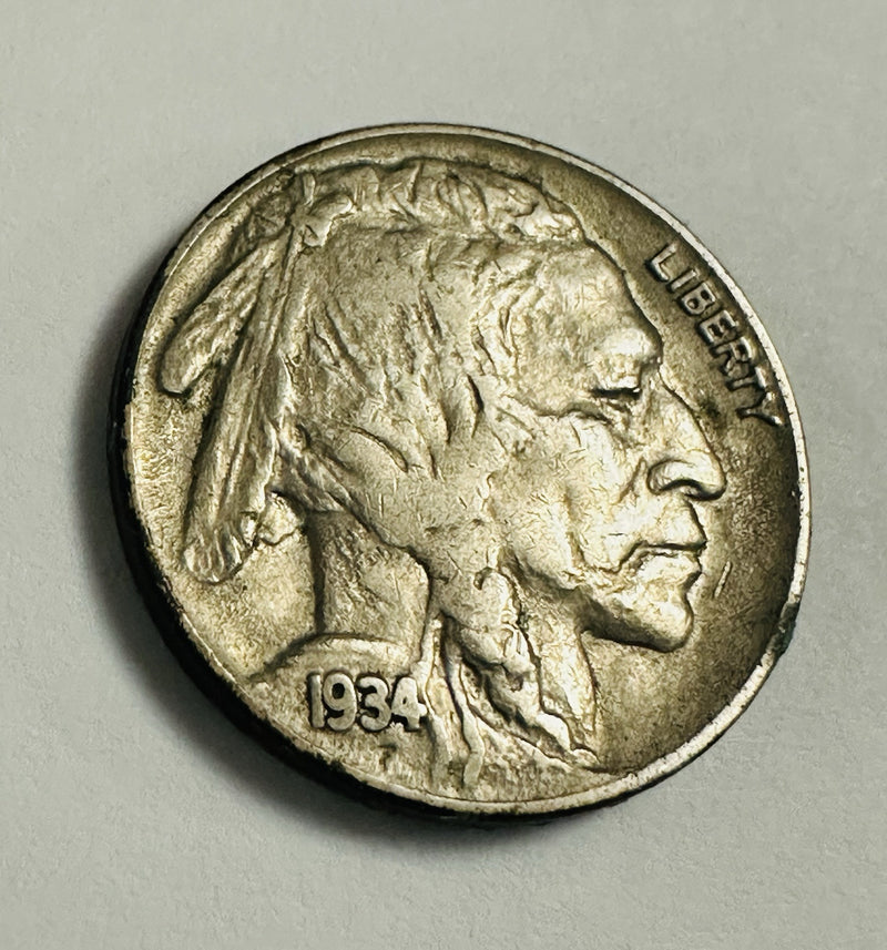 1934-P Buffalo Nickel XF Better Date As Pictured # BN 205