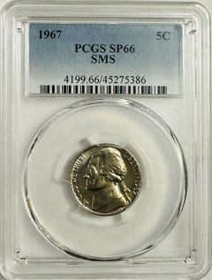Lot Of 2 Special Mint Set Jefferson Nickel PCGS SP66 SMS #OA 80