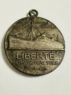 France, medal, Compagnie Générale Transatlantique, Liberté, n.d., copper