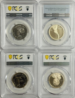 Lot Of 4 Different Perfect 70 Graded Coins(Susan B. Sacagawea, AM. Innov. N. Am)