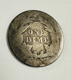 1889 Seated Liberty Dime Circulated As Pictured  # SLD 1889 CAP