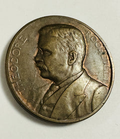 ''RARE'' 1905 President Theodore Roosevelt Inaugural 2nd Term Bronze Medal.