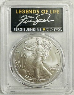 2025 $1 American Silver Eagle 1oz PCGS MS70 FS Legends of Life Fergie Jenkins