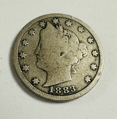1883 NO CENTS Liberty V Nickel TOUGH DATE! FIRST YEAR OF ISSUE As Pictured #LVN9