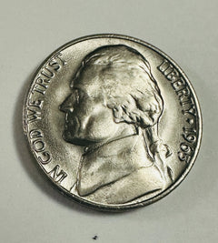 Lot Of 3 Jefferson Nickel Gem BU (1960-D, 62 & 65) As Pictured # JN OA 02