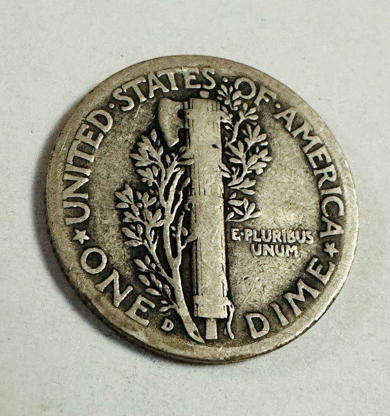 1939-D Mercury Silver Dime~VF~W/ Bold Date & Mint Mark As Shown (low Price)#MD39