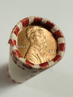 2020-D Lincoln Shield Cent - RED GEM BU - OBW Roll of 50 #01