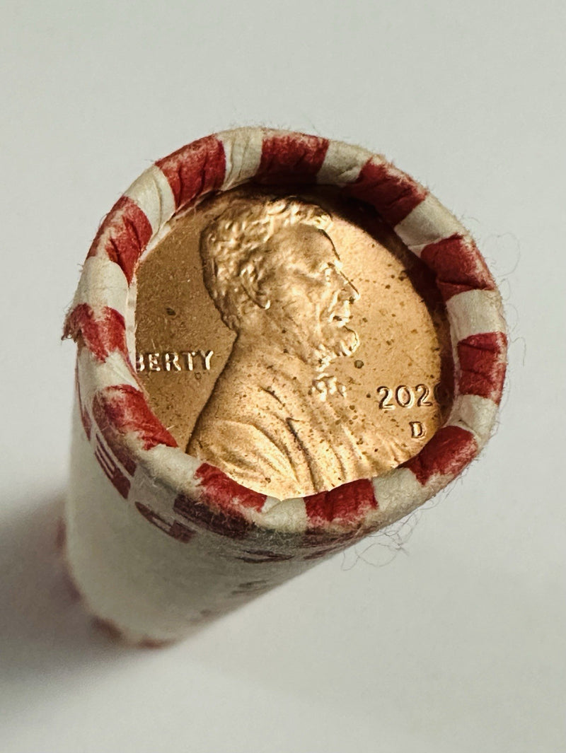 2020-D Lincoln Shield Cent - RED GEM BU - OBW Roll of 50 #01