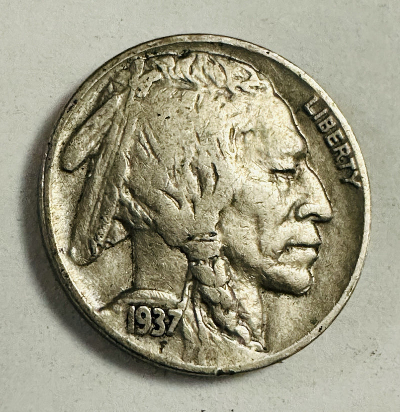 1937 Buffalo Nickel - Extremely Fine (XF) Full Date & Full Horn! # BN 209