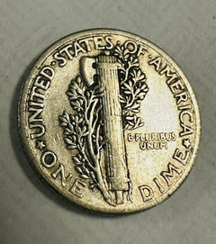 Uncirculated 1939 Philadelphia Mint Silver Mercury Dime XF-AU AS PICTURED # MD 1