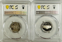 lot of 2 Jefferson nickel (80's & 90's ) As Pictured (PCGS Book Value $30) #OA99