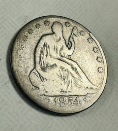 1854-O Arrow Seated Liberty Half Dollar  Good+ W/ Full Date & Mint Mark # SLHD#2