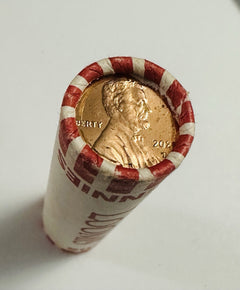 2020-D Lincoln Shield Cent - RED GEM BU - OBW Roll of 50 #01