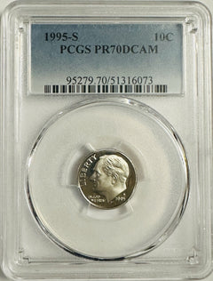 Lot Of 2 Perfect PCGS PR70DCAM COINS~80's & 90's ~(top Grade None Better) #OA111