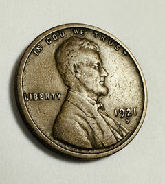 1921-S Semi Key Lincoln Wheat Cent XF Details As Pictured # LWP 201 SKXF