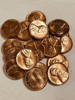 4 US COINS - Indian Head Penny-WW2 Steel Cent Lincoln Wheat Cent-Circulated/BU#2