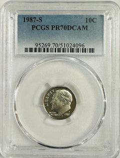 Lot Of 3 Perfect PR70DCAM DIMES FROM 1980's, 90's & 2000's As Pictured # OA 117