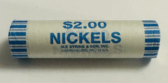2023 P JEFFERSON NICKEL 40 COIN ORIGINAL BANK ROLL CH BU ( End Looks Full Steps)
