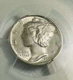 1944-D Mercury Dimes PCGS AU 53 ( Looks Undergraded Based On Details) #OA 97