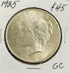 1925-P Peace Dollar Gem BU Frosty White Better Than Pictures # PSD 1925-P FHBTP
