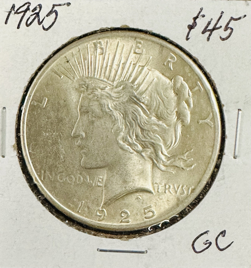 1925-P Peace Dollar Gem BU Frosty White Better Than Pictures # PSD 1925-P FHBTP