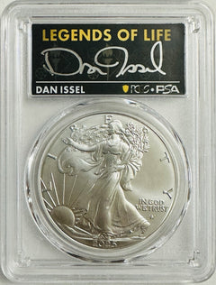 2025 $1 American Silver Eagle 1oz PCGS MS70 FS Legends of Life Dan Issel