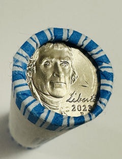 2023 P JEFFERSON NICKEL 40 COIN ORIGINAL BANK ROLL CH BU #05